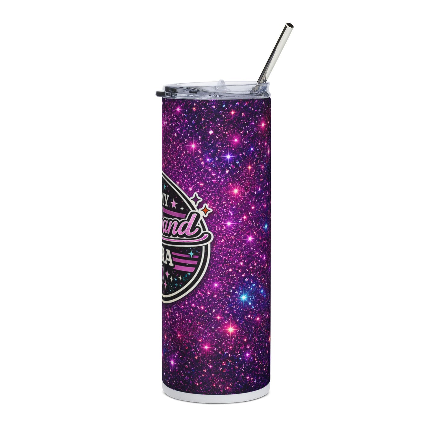 20oz Stainless Tumbler — "In My Boyband Era" Pink Galaxy Travel Cup