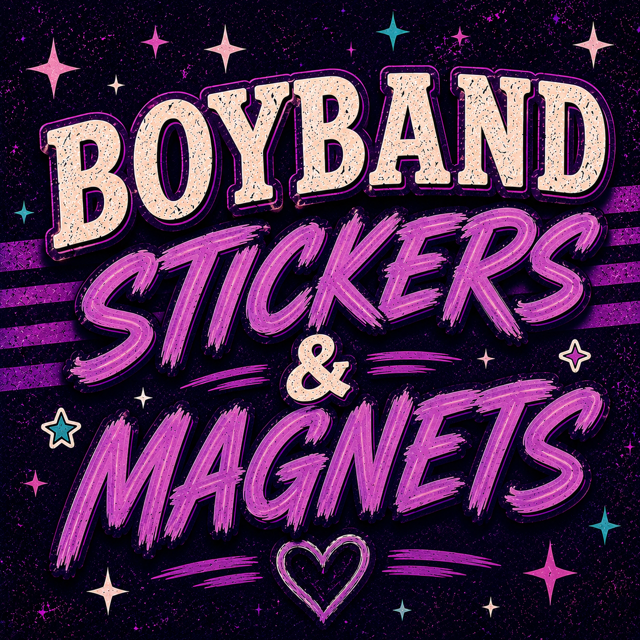 Boyband Stickers and Magnets