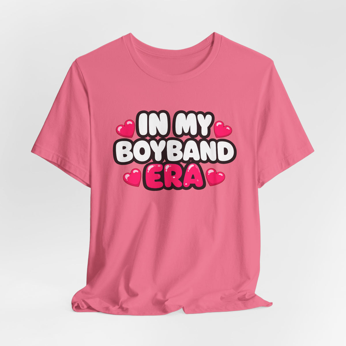 In My Boyband Era Tee NEW STYLE — Cute Retro Heart Graphic Boyband Fan T‑Shirt