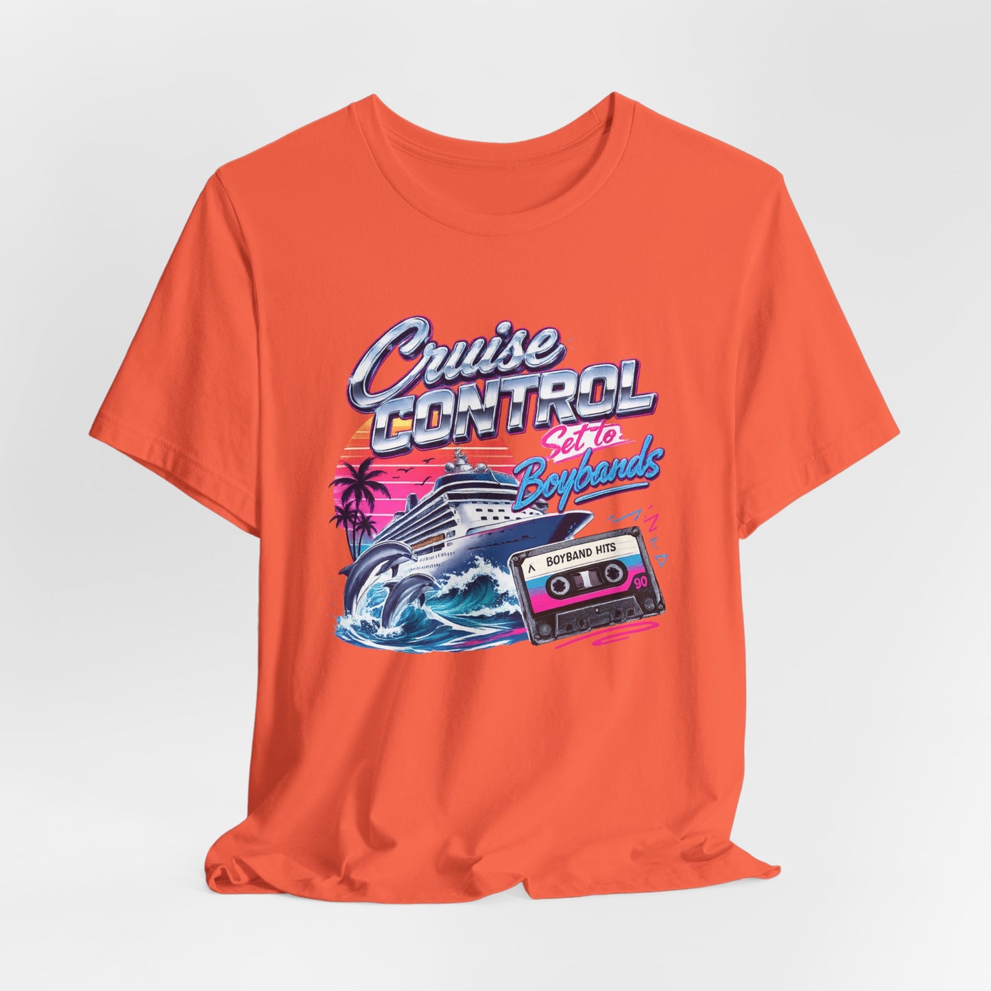 Cruise Control Set to Boybands Tee — Retro Boyband Music Shirt