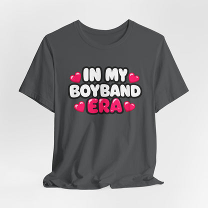 In My Boyband Era Tee NEW STYLE — Cute Retro Heart Graphic Boyband Fan T‑Shirt