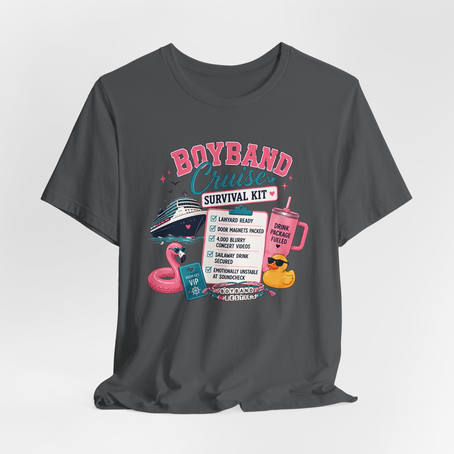 Boyband Cruise Survival Kit T‑Shirt