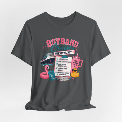 Boyband Cruise Survival Kit T‑Shirt