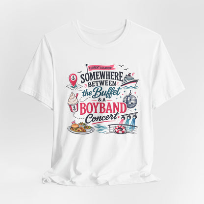 Cruise Buffet vs. Boyband Concert Graphic Tee