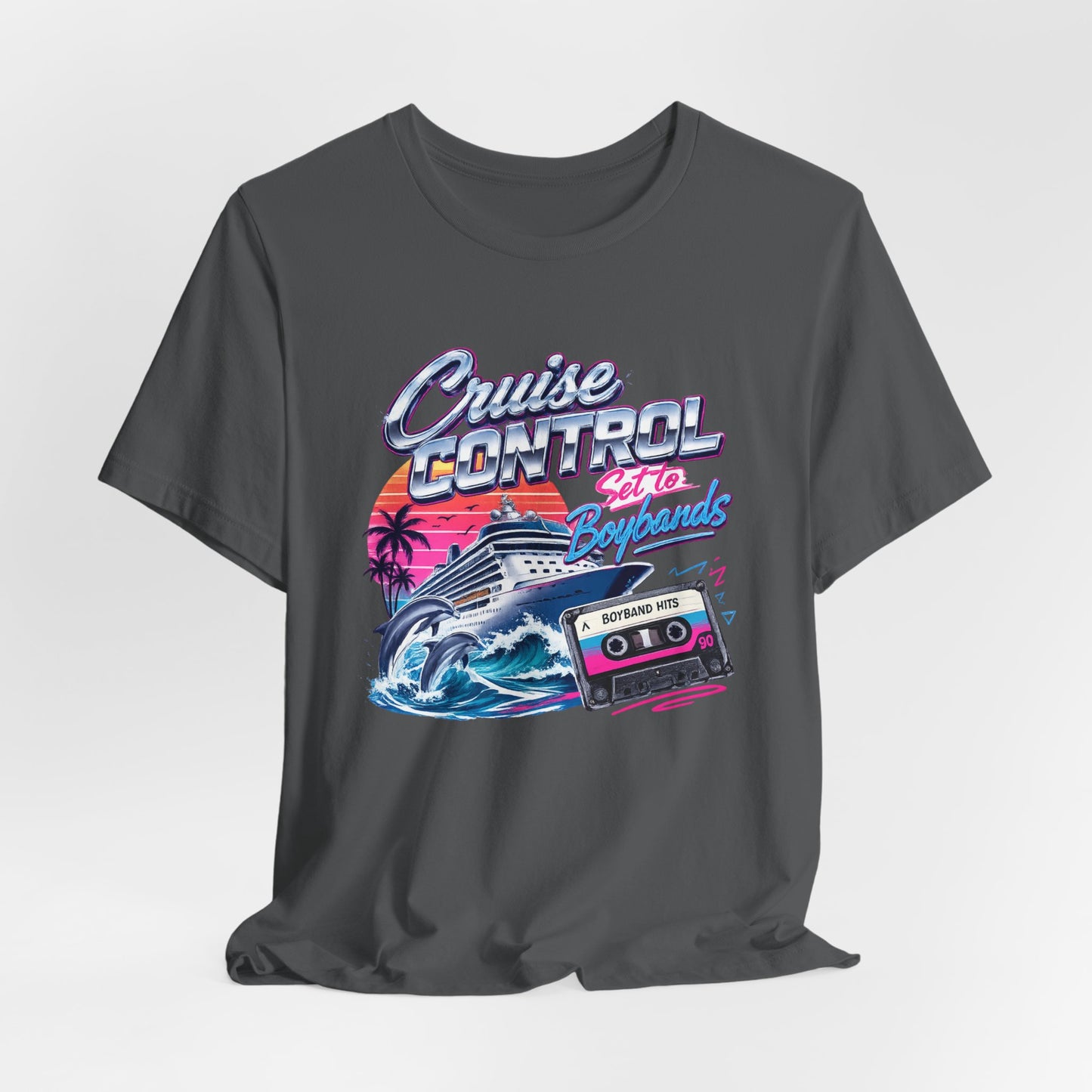 Cruise Control Set to Boybands Tee — Retro Boyband Music Shirt