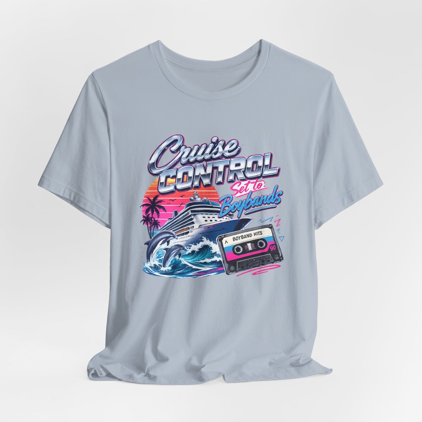 Cruise Control Set to Boybands Tee — Retro Boyband Music Shirt