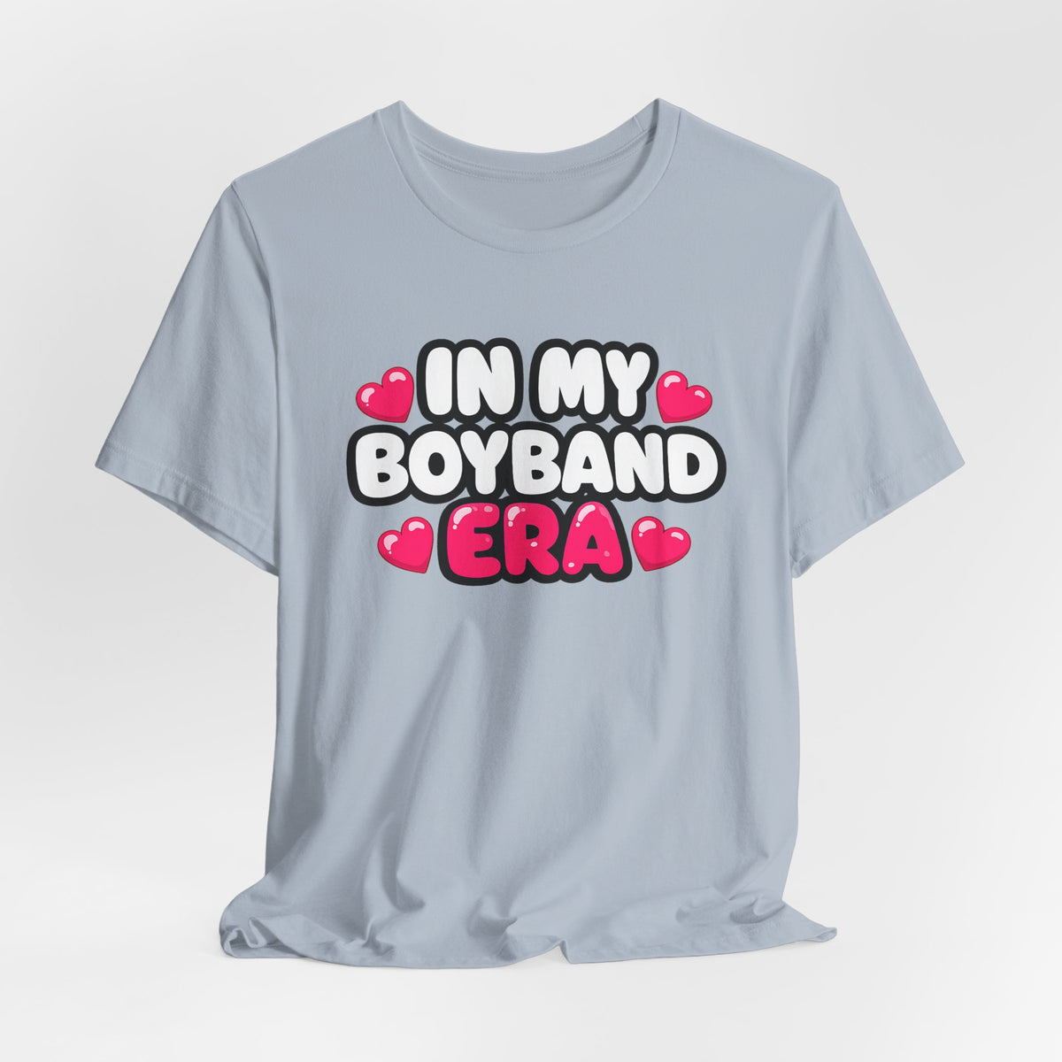 In My Boyband Era Tee NEW STYLE — Cute Retro Heart Graphic Boyband Fan T‑Shirt