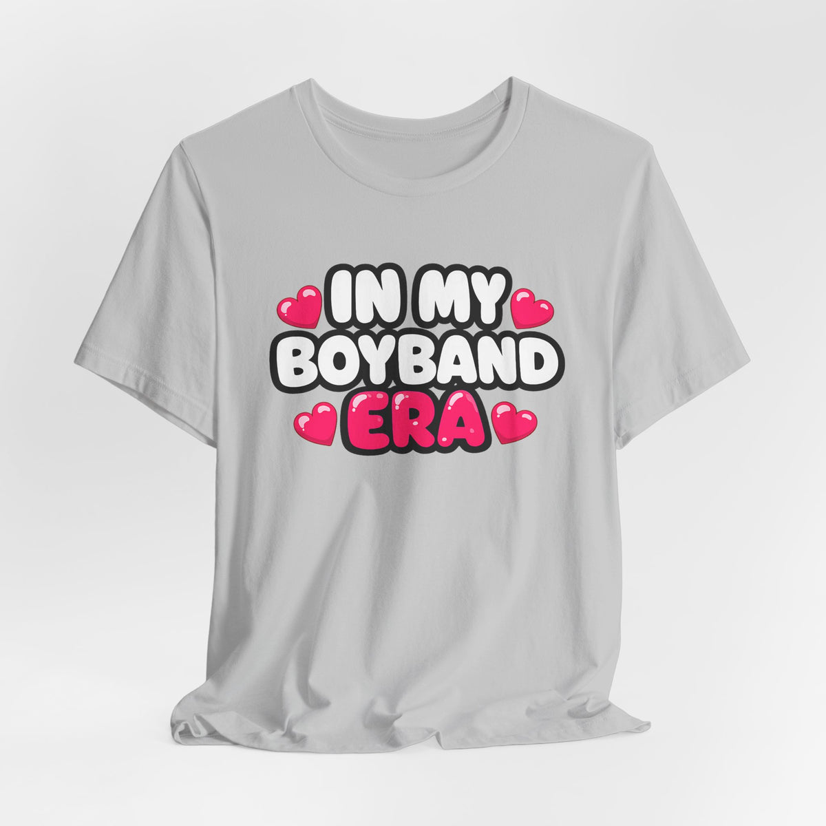 In My Boyband Era Tee NEW STYLE — Cute Retro Heart Graphic Boyband Fan T‑Shirt