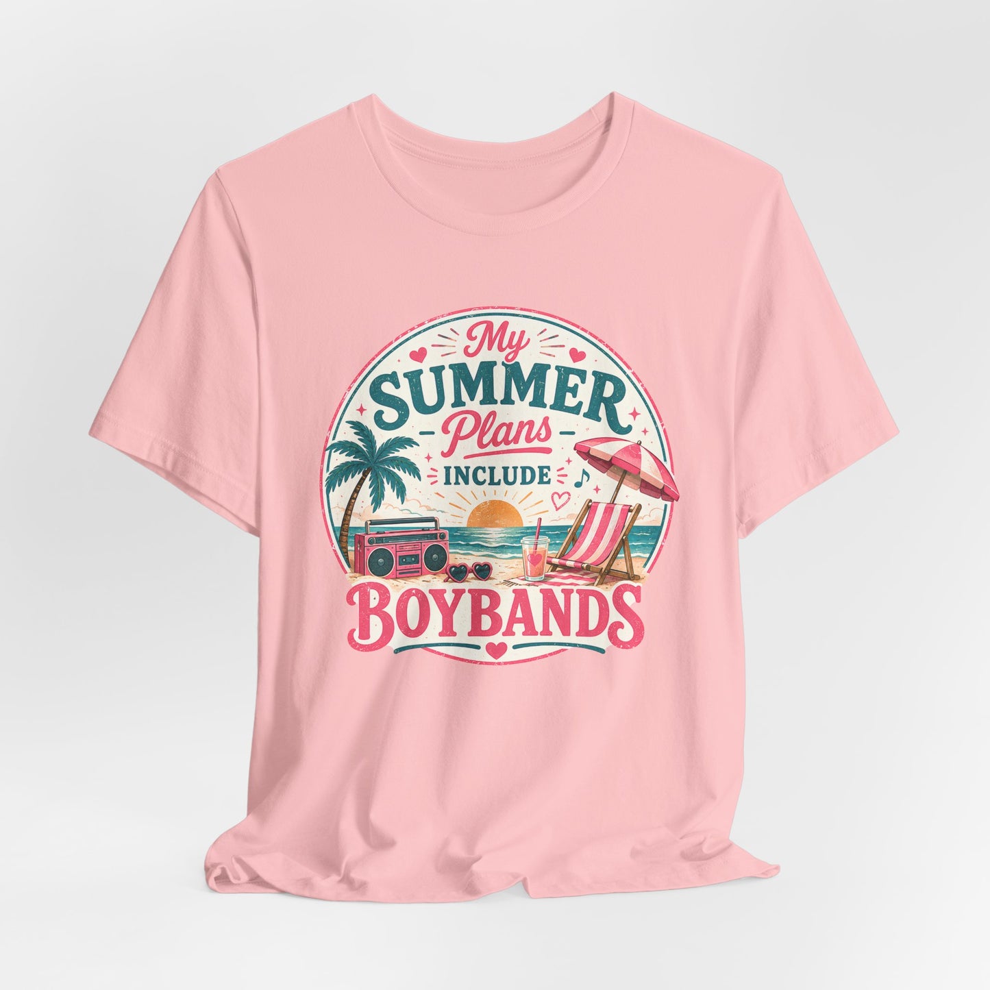 Boybands Summer Plans Unisex T-Shirt — 'My Summer Plans Include Boybands' Tee