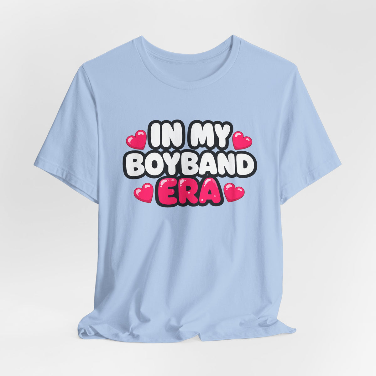 In My Boyband Era Tee NEW STYLE — Cute Retro Heart Graphic Boyband Fan T‑Shirt
