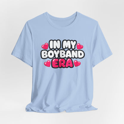 In My Boyband Era Tee NEW STYLE — Cute Retro Heart Graphic Boyband Fan T‑Shirt