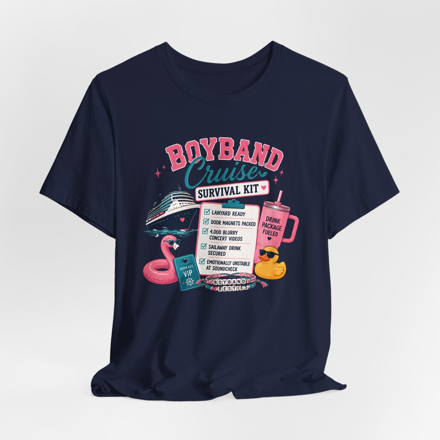 Boyband Cruise Survival Kit T‑Shirt