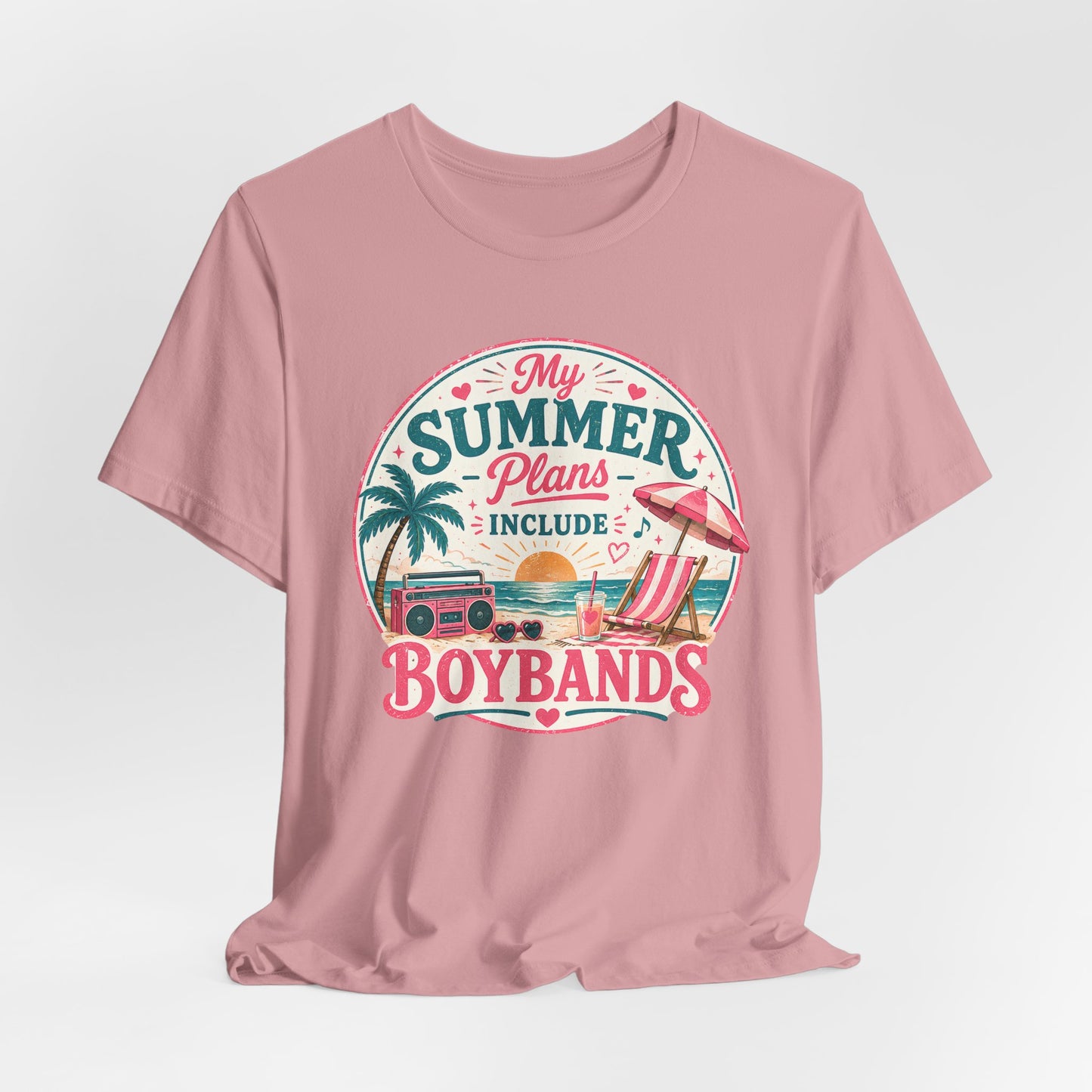 Boybands Summer Plans Unisex T-Shirt — 'My Summer Plans Include Boybands' Tee