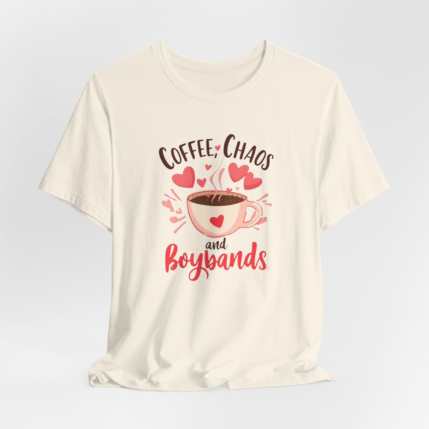 Valentine's Boyband Shirt - Coffee, Chaos and Boybands