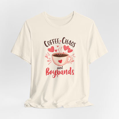 Valentine's Boyband Shirt - Coffee, Chaos and Boybands