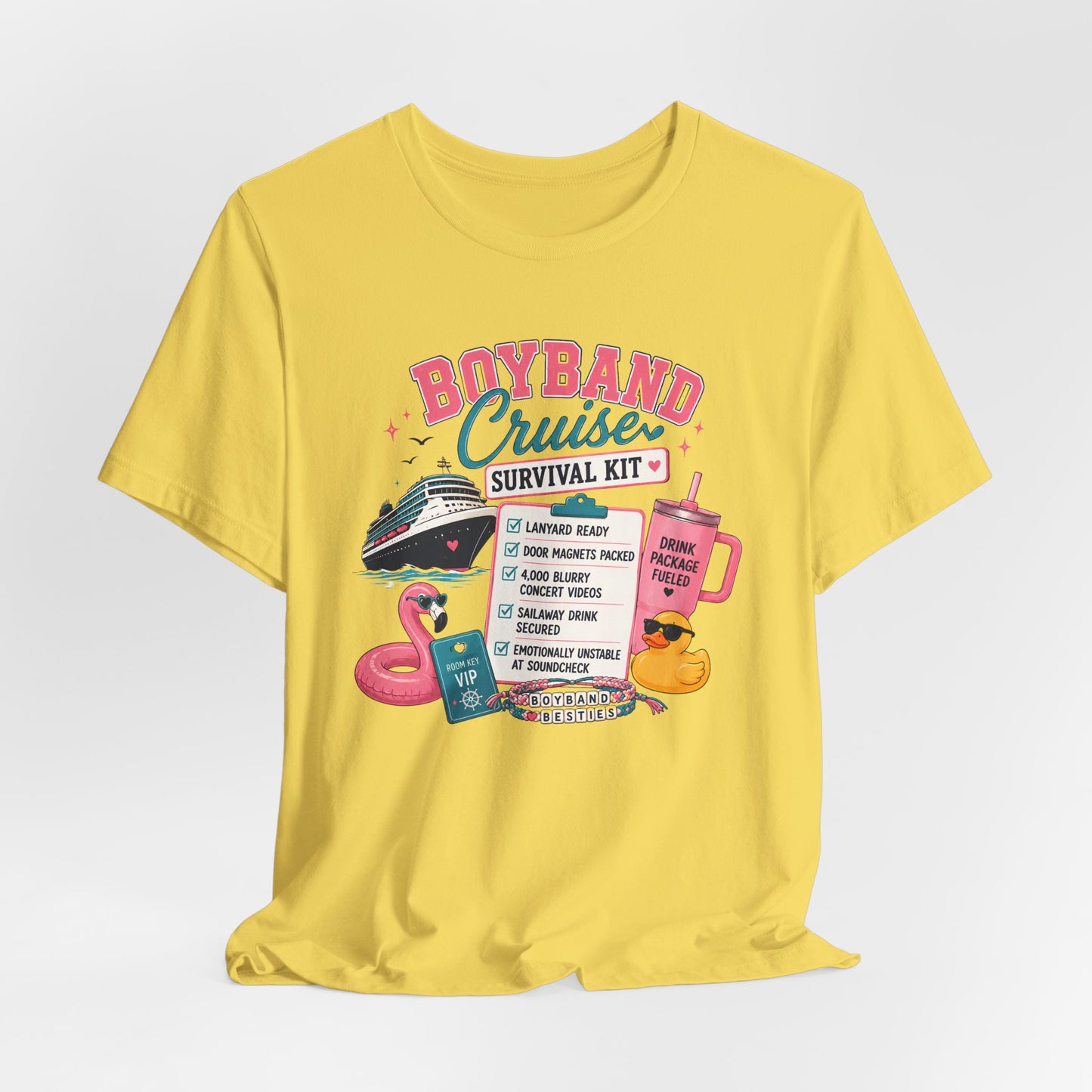 Boyband Cruise Survival Kit T‑Shirt