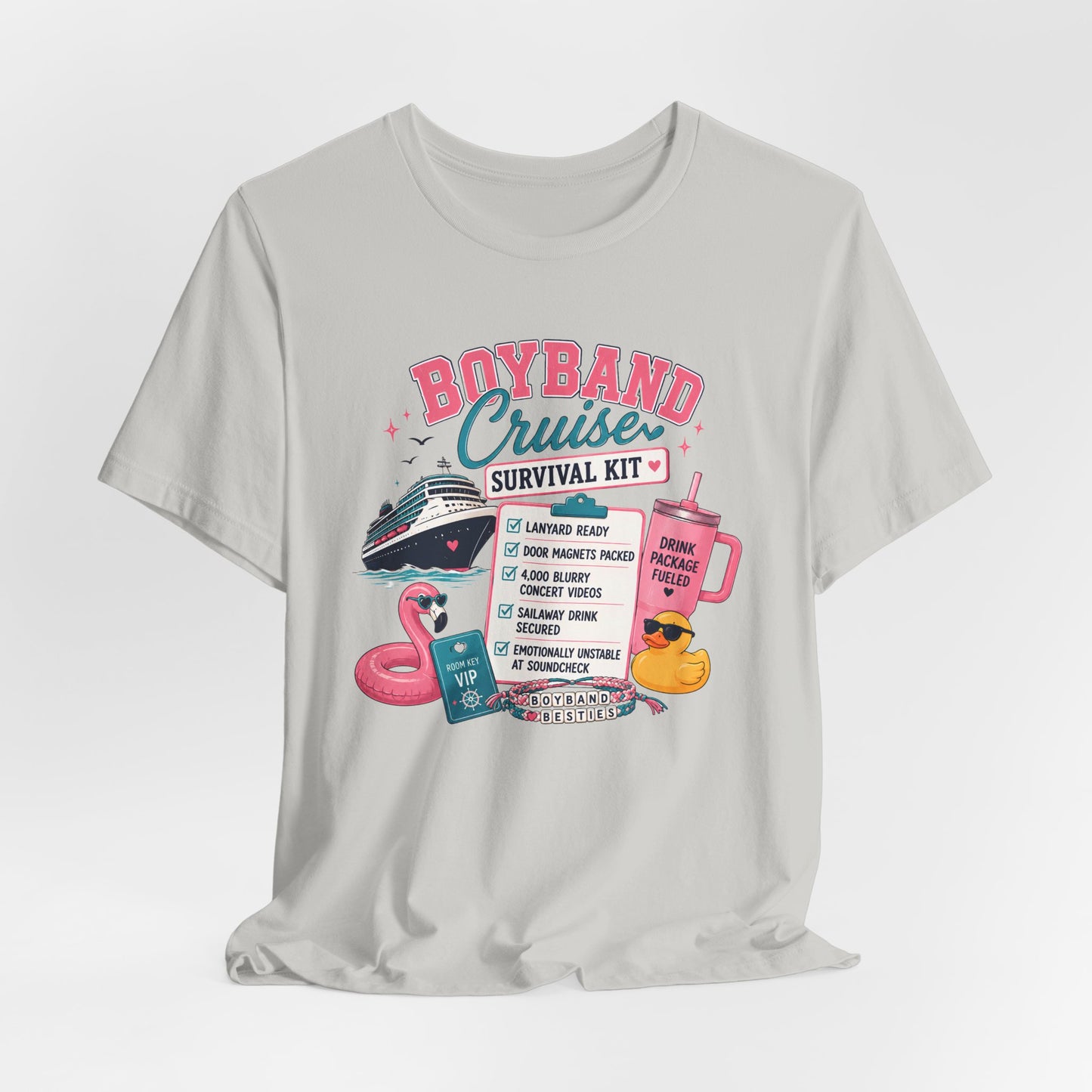 Boyband Cruise Survival Kit T‑Shirt