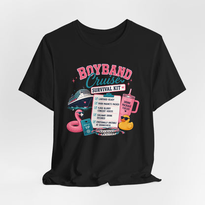Boyband Cruise Survival Kit T‑Shirt