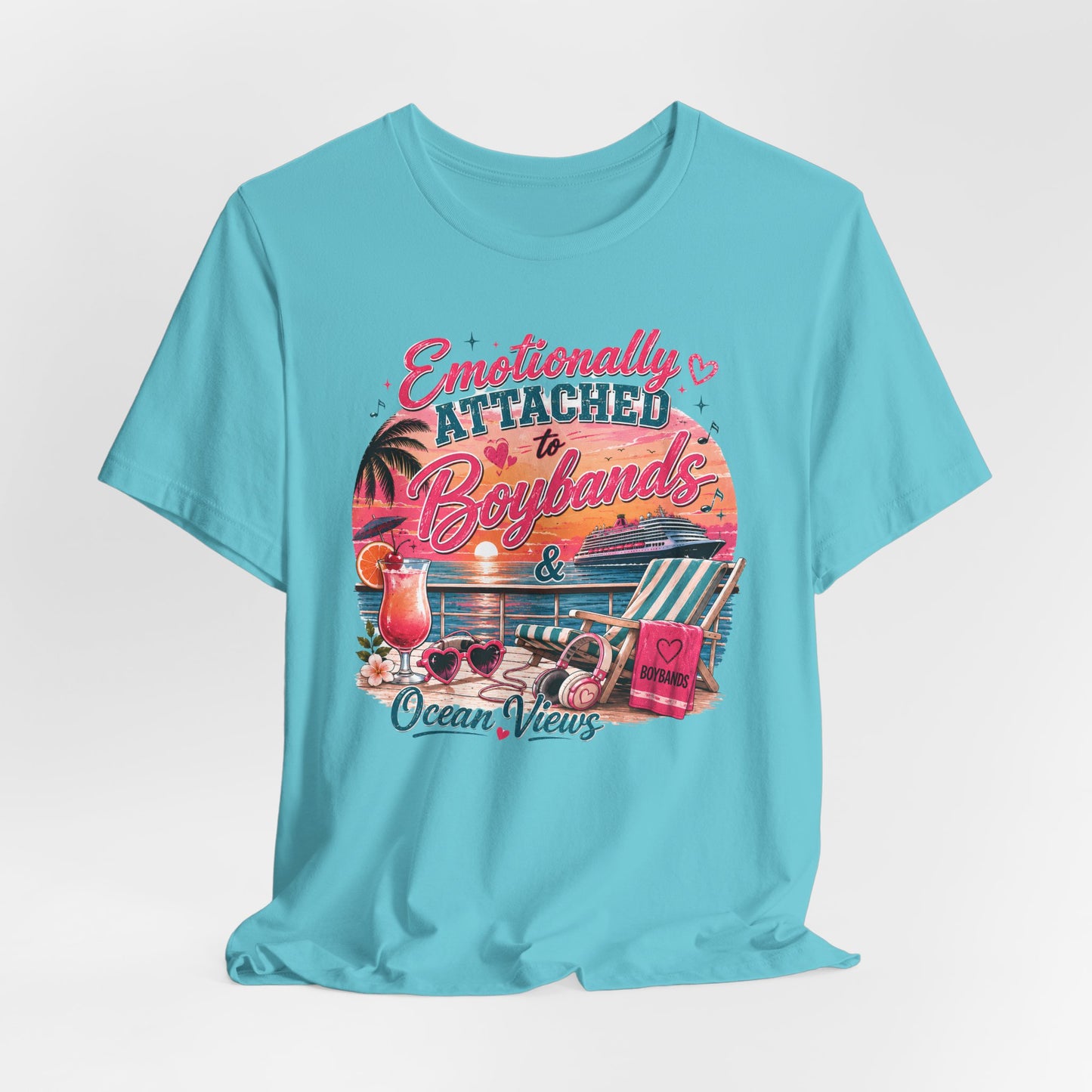 Boyband & Ocean Views Cruise T-Shirt — Emotionally Attached Fan Tee