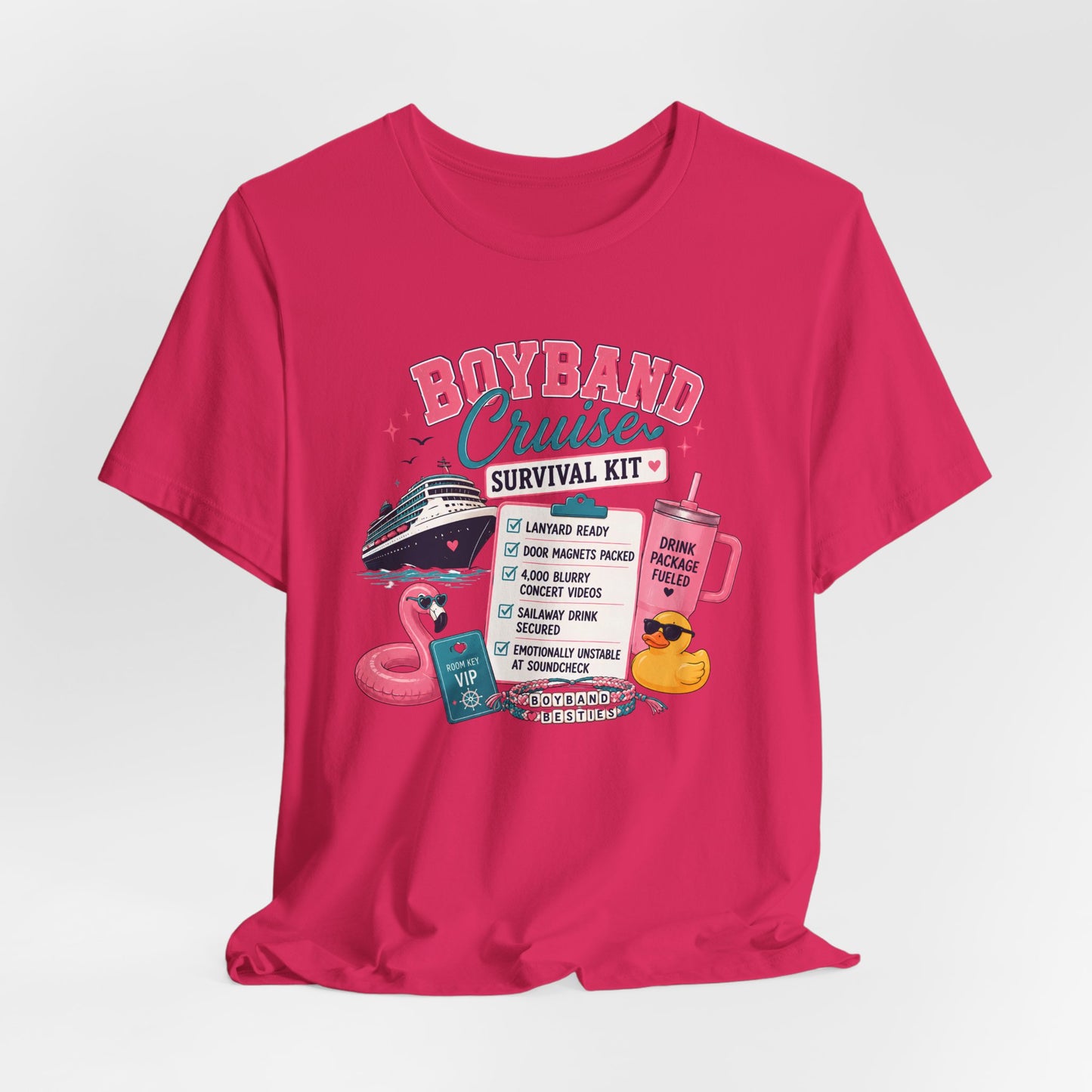 Boyband Cruise Survival Kit T‑Shirt