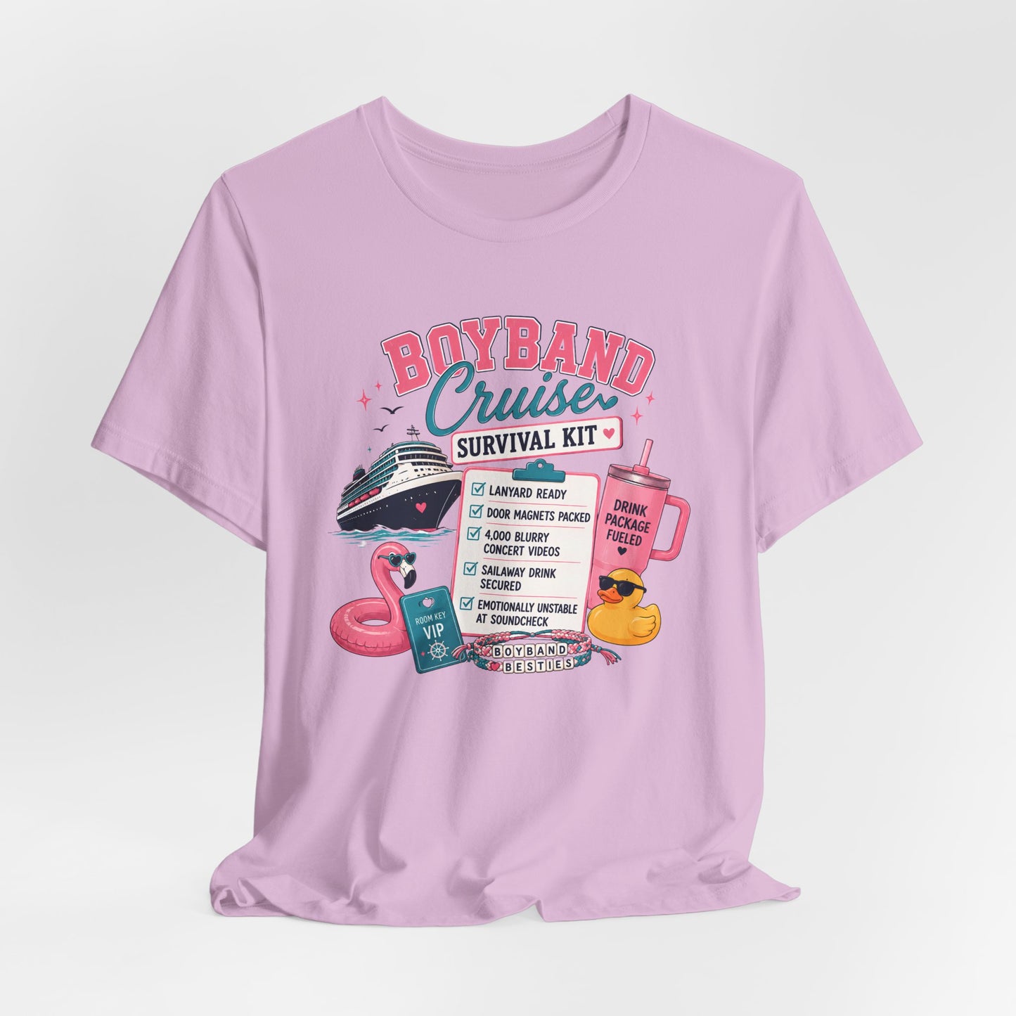 Boyband Cruise Survival Kit T‑Shirt