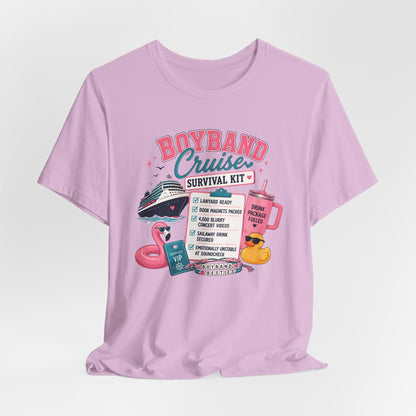 Boyband Cruise Survival Kit T‑Shirt