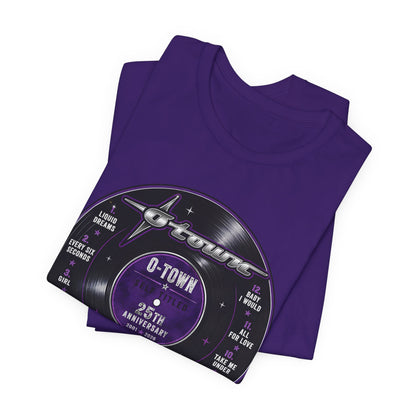 O-Town 25th Anniversary Tee — Tracklist Vinyl Design