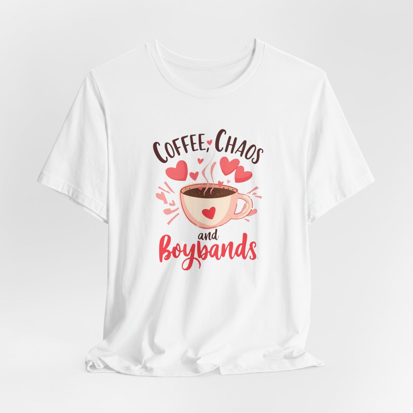 Valentine's Boyband Shirt - Coffee, Chaos and Boybands