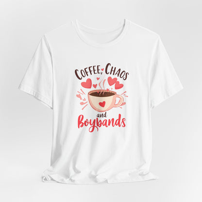Valentine's Boyband Shirt - Coffee, Chaos and Boybands