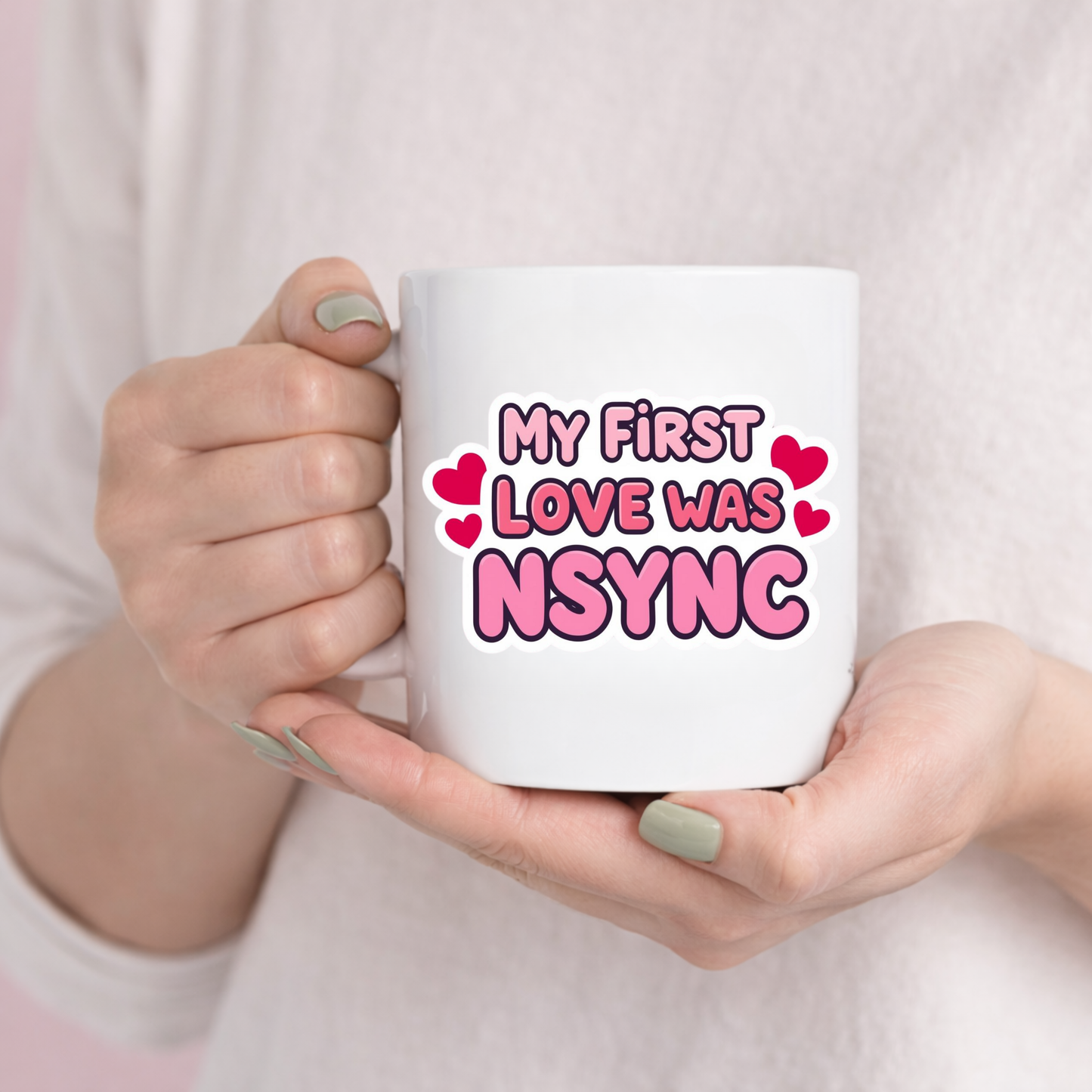 Valentine’s Ceramic Mug — "My First Love Was..." (11oz & 15oz)