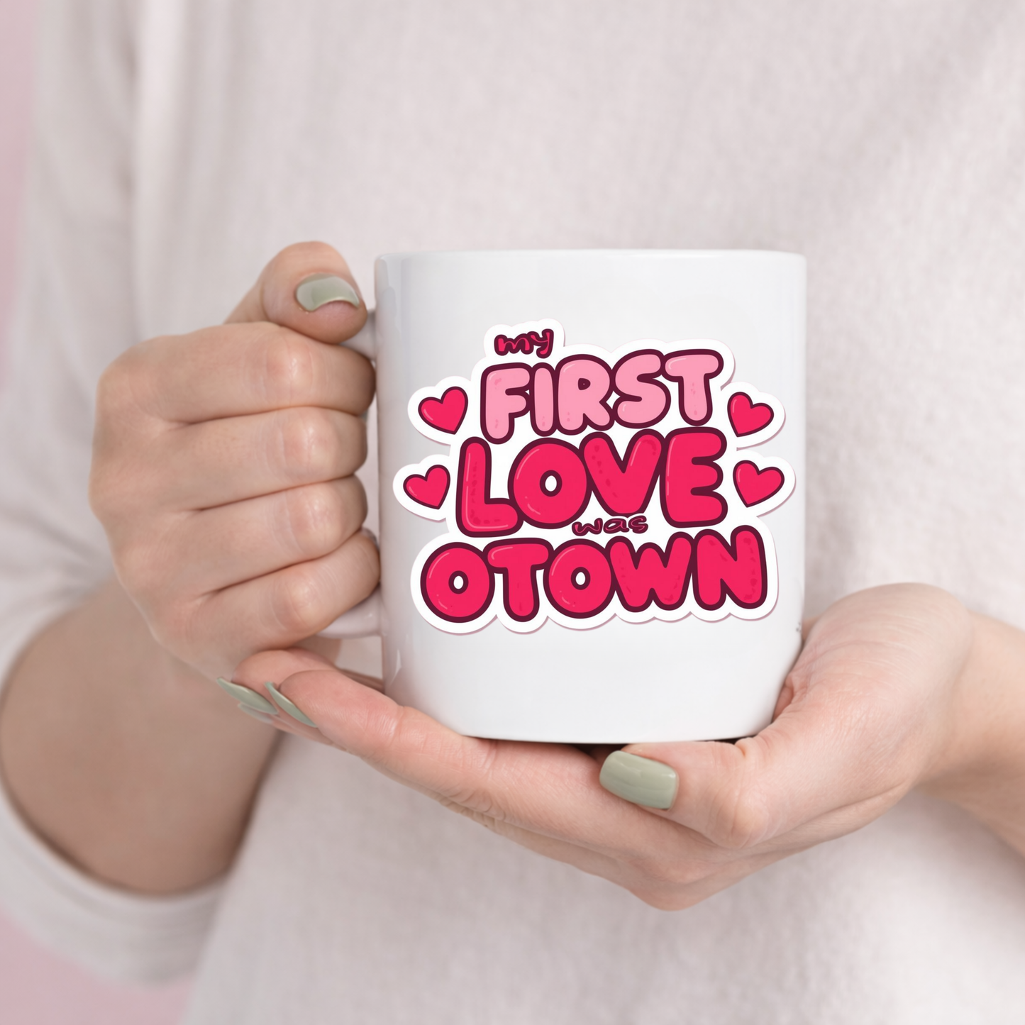 Valentine’s Ceramic Mug — "My First Love Was Otown" (11oz & 15oz)