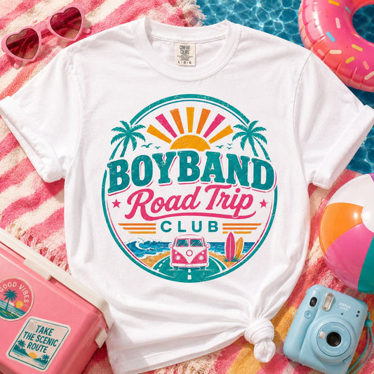 Boyband Road Trip Club T-Shirt — Retro Fan Tee