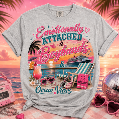 Boyband & Ocean Views Cruise T-Shirt — Emotionally Attached Fan Tee