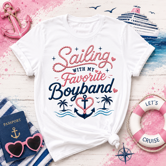 Sailing With My Favorite Boyband T-Shirt — Version 2