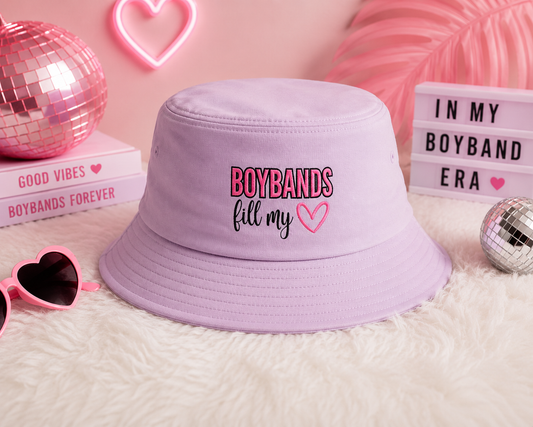 Boybands Fill My Heart Bucket Hat