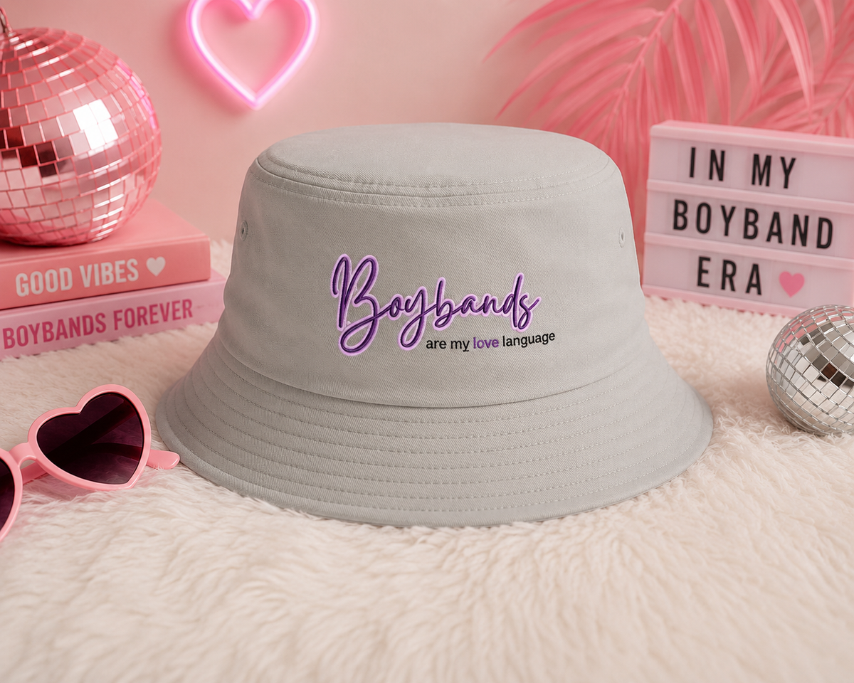Boybands are my love language Bucket Hat