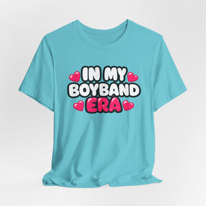 In My Boyband Era Tee NEW STYLE — Cute Retro Heart Graphic Boyband Fan T‑Shirt