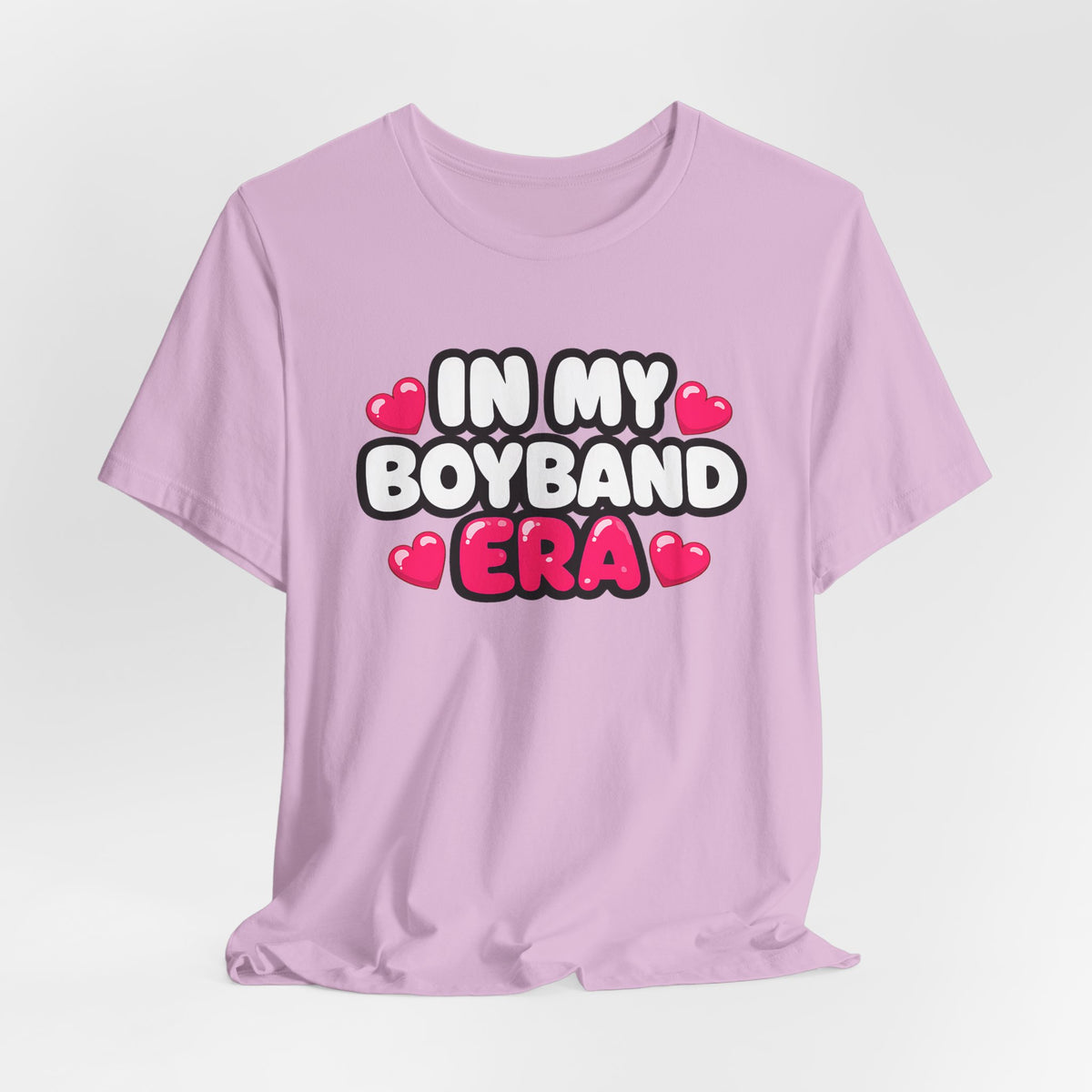 In My Boyband Era Tee NEW STYLE — Cute Retro Heart Graphic Boyband Fan T‑Shirt
