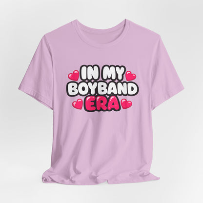 In My Boyband Era Tee NEW STYLE — Cute Retro Heart Graphic Boyband Fan T‑Shirt