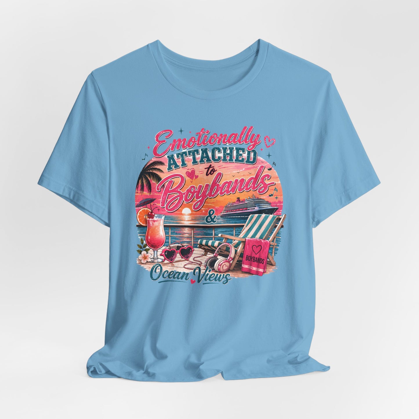 Boyband & Ocean Views Cruise T-Shirt — Emotionally Attached Fan Tee