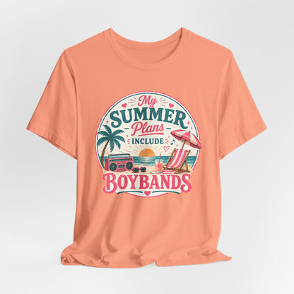 Boybands Summer Plans Unisex T-Shirt — 'My Summer Plans Include Boybands' Tee