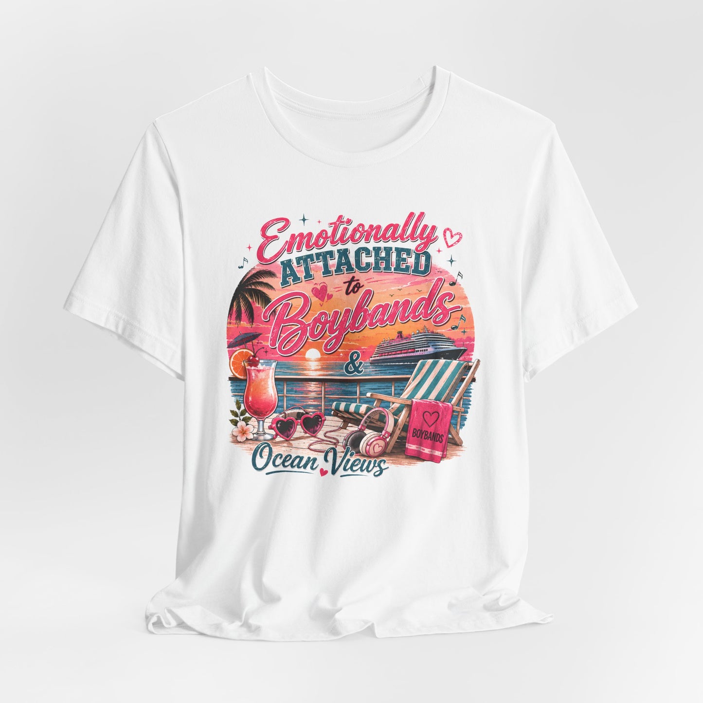 Boyband & Ocean Views Cruise T-Shirt — Emotionally Attached Fan Tee