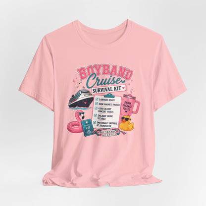 Boyband Cruise Survival Kit T‑Shirt