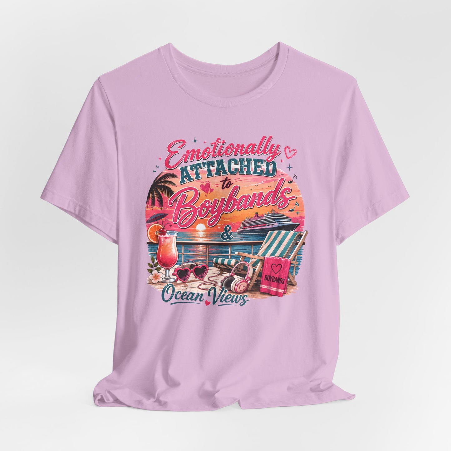 Boyband & Ocean Views Cruise T-Shirt — Emotionally Attached Fan Tee