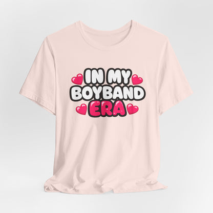 In My Boyband Era Tee NEW STYLE — Cute Retro Heart Graphic Boyband Fan T‑Shirt