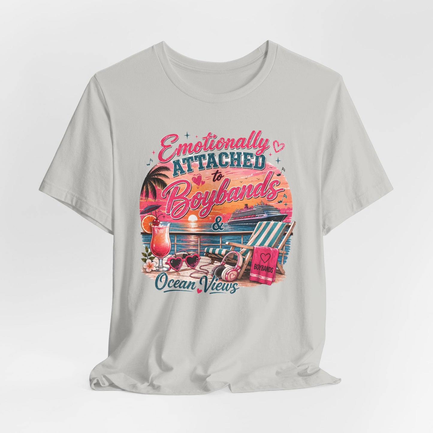 Boyband & Ocean Views Cruise T-Shirt — Emotionally Attached Fan Tee