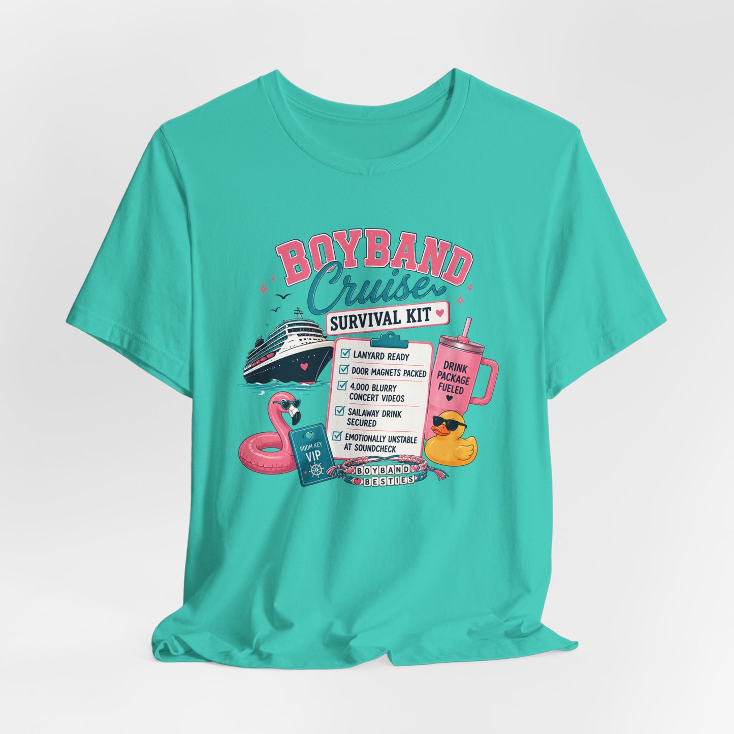 Boyband Cruise Survival Kit T‑Shirt