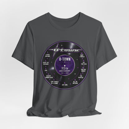 O-Town 25th Anniversary Tee — Tracklist Vinyl Design