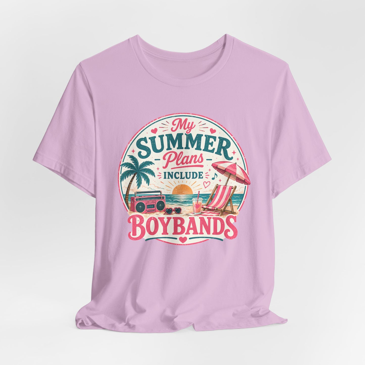 Boybands Summer Plans Unisex T-Shirt — 'My Summer Plans Include Boybands' Tee