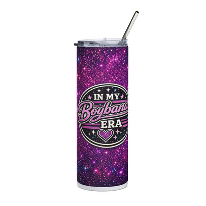 20oz Stainless Tumbler — "In My Boyband Era" Pink Galaxy Travel Cup